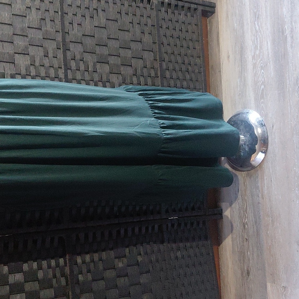 Teal Short Sleeve Maxi Dress - Picture 2 of 4